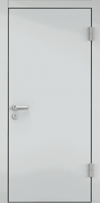 Дверь противопожарная EI 60, Порошково-полимерное покрытие, —, RAL 7035 серый в Уфе